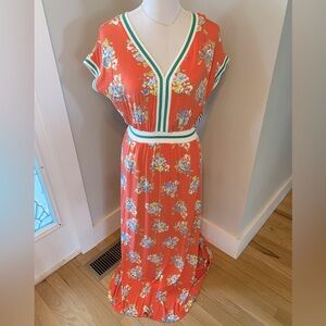 Matilda Jane orange maxi dress S